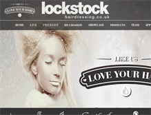 Tablet Screenshot of lockstockhairdressing.co.uk